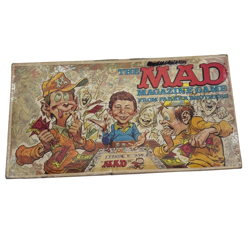 Vintage 1979 The MAD Magazine Game Parker Brothers -Complete -worn box‎